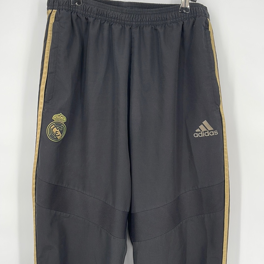 adidas Real Madrid EAL Madrid ́19 Track Pants - Kids|‎ Black & Gold size L